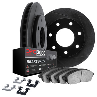 DFC® - Slotted Front Brake Kit with 3000 Series Semi-Metallic Brake Pads