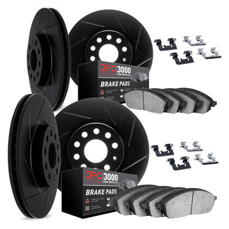 DFC® - Slotted Brake Kit with 3000 Series Semi-Metallic Brake Pads