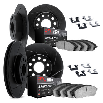 DFC® - Slotted Brake Kit with 3000 Series Semi-Metallic Brake Pads