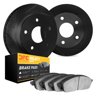 DFC® - Slotted Rear Brake Kit with Heavy Duty Brake Pads