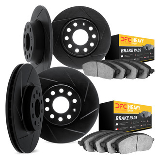 DFC® - Slotted Front and Rear Brake Kit with Heavy Duty Brake Pads