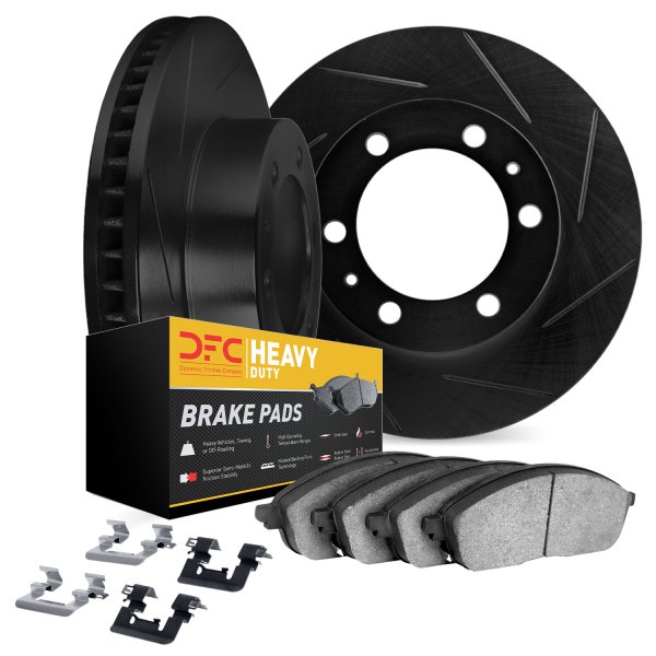 DFC® - Slotted Front Brake Kit with Heavy Duty Brake Pads