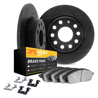 DFC® - Slotted Rear Brake Kit with Heavy Duty Brake Pads