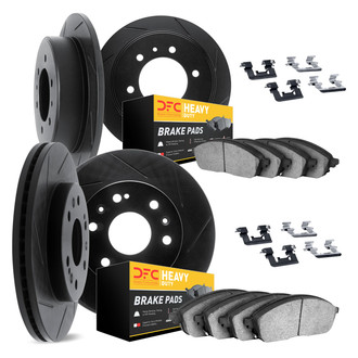 DFC® - Slotted Front and Rear Brake Kit with Heavy Duty Brake Pads
