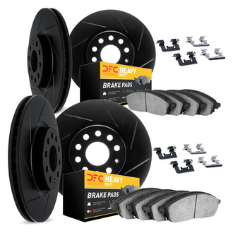 DFC® - Slotted Front and Rear Brake Kit with Heavy Duty Brake Pads
