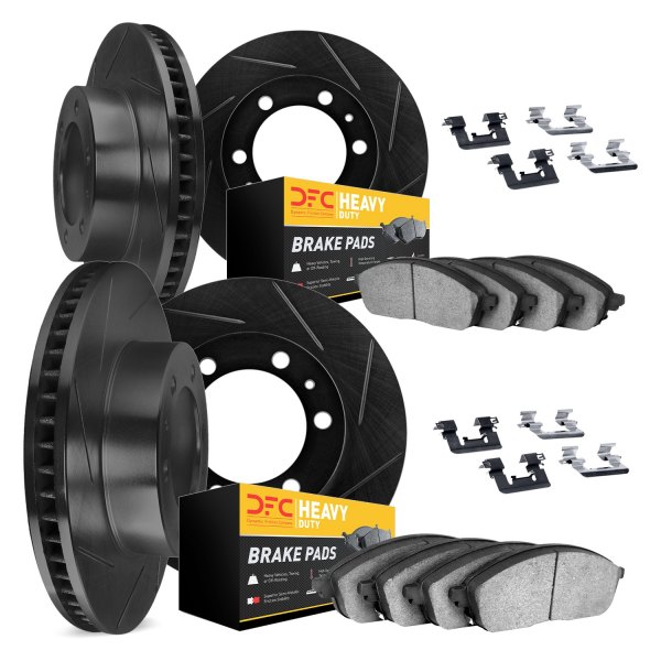 DFC® - Slotted Front and Rear Brake Kit with Heavy Duty Brake Pads