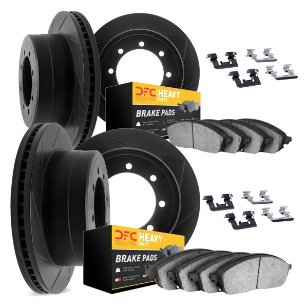 DFC® - Slotted Front and Rear Brake Kit with Heavy Duty Brake Pads