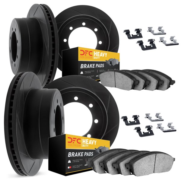 DFC® - Slotted Front and Rear Brake Kit with Heavy Duty Brake Pads