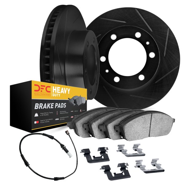 DFC® - Slotted Front Brake Kit with Heavy Duty Brake Pads