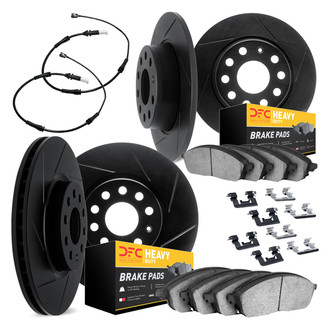 DFC® - Slotted Front and Rear Brake Kit with Heavy Duty Brake Pads