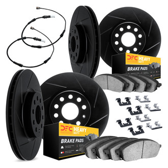 DFC® - Slotted Front and Rear Brake Kit with Heavy Duty Brake Pads