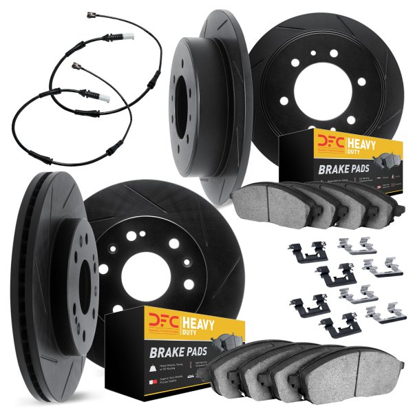 DFC® - Slotted Front and Rear Brake Kit with Heavy Duty Brake Pads