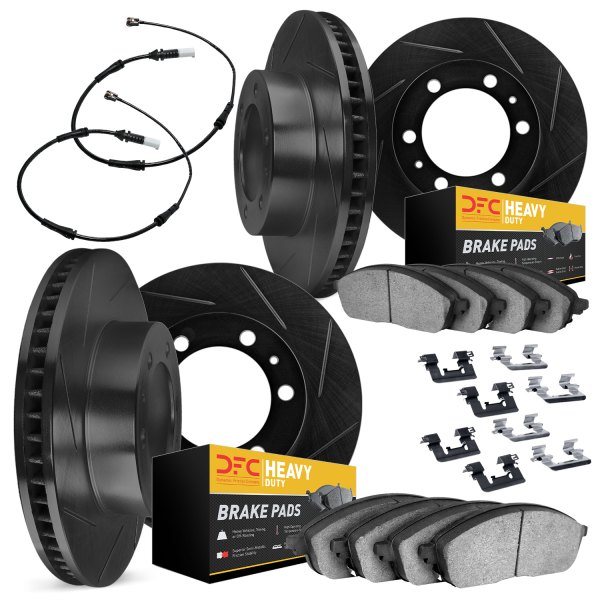 DFC® - Slotted Front and Rear Brake Kit with Heavy Duty Brake Pads