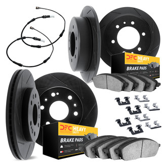 DFC® - Slotted Front and Rear Brake Kit with Heavy Duty Brake Pads