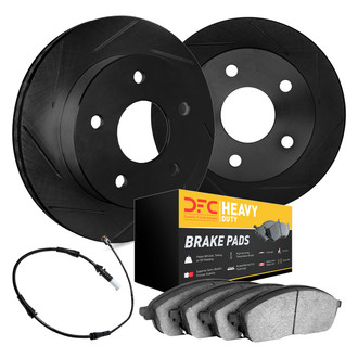 DFC® - Slotted Front Brake Kit with Heavy Duty Brake Pads