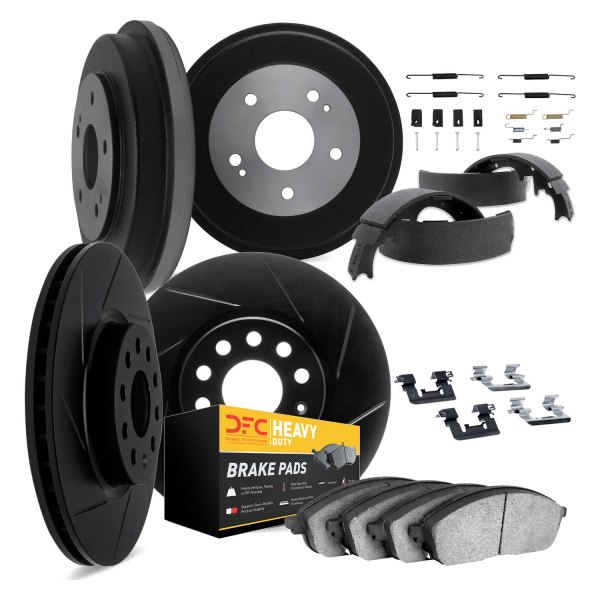 DFC® - Slotted Front and Rear Brake Kit with Heavy Duty Brake Pads