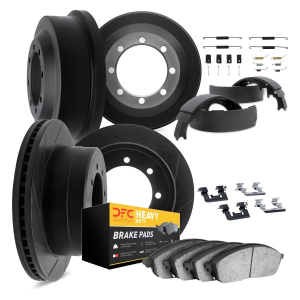 DFC® - Slotted Front and Rear Brake Kit with Heavy Duty Brake Pads