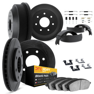 DFC® - Slotted Front and Rear Brake Kit with Heavy Duty Brake Pads