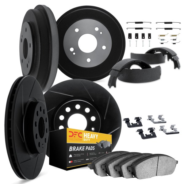 DFC® - Slotted Front and Rear Brake Kit with Heavy Duty Brake Pads