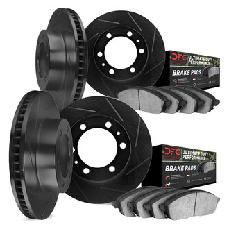 DFC® - Slotted Front and Rear Brake Kit with Ultimate Duty Performance Brake Pads