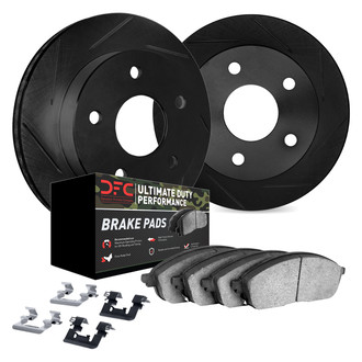DFC® 3412-40018 - Slotted Front Brake Kit with Ultimate Duty Performance Brake Pads