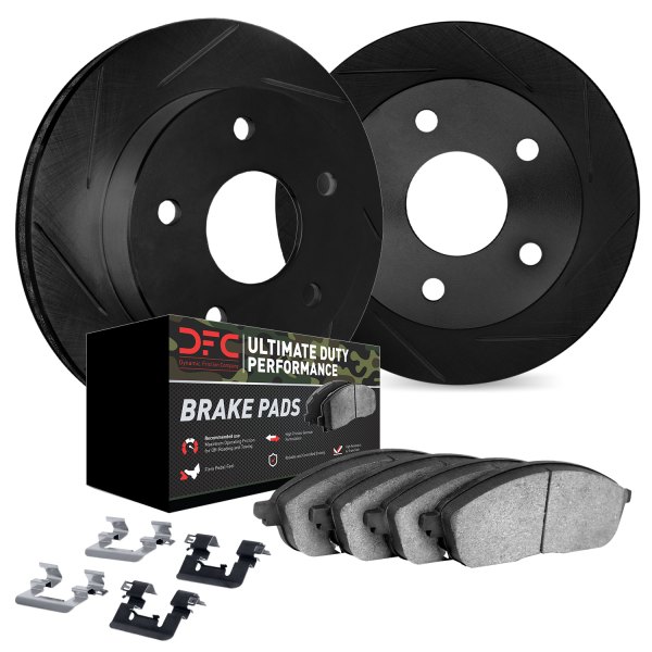 DFC® - Slotted Front Brake Kit with Ultimate Duty Performance Brake Pads