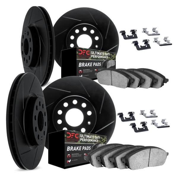 DFC® - Slotted Front and Rear Brake Kit with Ultimate Duty Performance Brake Pads