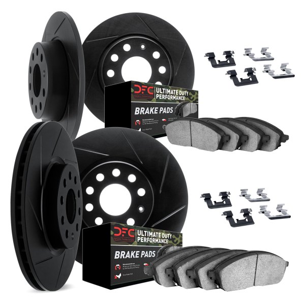 DFC® - Slotted Front and Rear Brake Kit with Ultimate Duty Performance Brake Pads