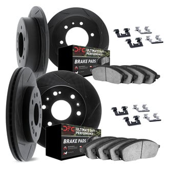 DFC® - Slotted Front and Rear Brake Kit with Ultimate Duty Performance Brake Pads
