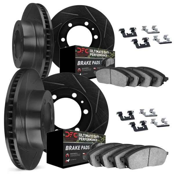 DFC® - Slotted Front and Rear Brake Kit with Ultimate Duty Performance Brake Pads