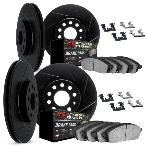 DFC® - Slotted Front and Rear Brake Kit with Ultimate Duty Performance Brake Pads