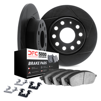 DFC® 3512-03035 - Slotted Rear Brake Kit with 5000 Advanced Brake Pads