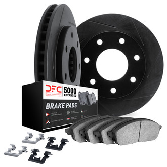 DFC® - Slotted Rear Brake Kit with 5000 Advanced Brake Pads