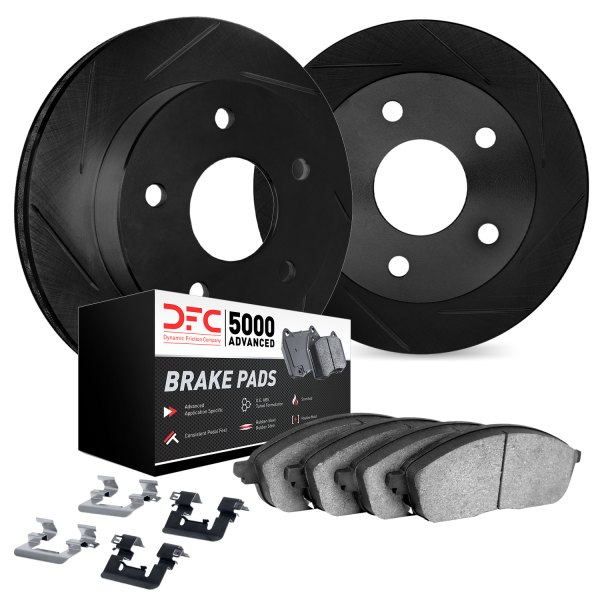 DFC® - Slotted Rear Brake Kit with 5000 Advanced Brake Pads