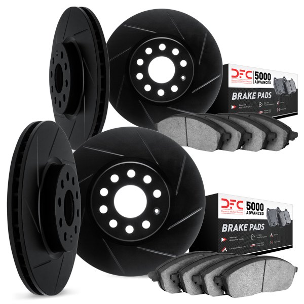 DFC® - Slotted Front and Rear Brake Kit with 5000 Advanced Brake Pads