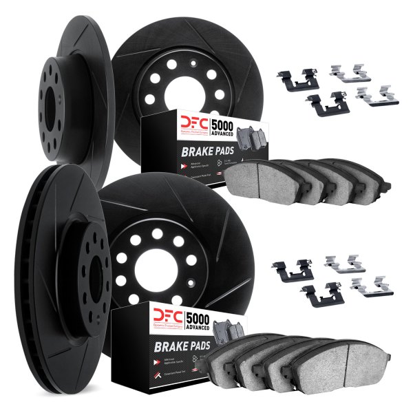 DFC® - Slotted Front and Rear Brake Kit with 5000 Advanced Brake Pads