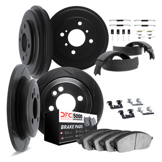 DFC® - Slotted Front and Rear Brake Kit with 5000 Advanced Brake Pads