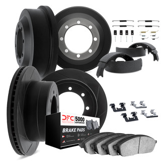 DFC® - Slotted Front and Rear Brake Kit with 5000 Advanced Brake Pads