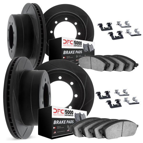 DFC® - Slotted Front and Rear Brake Kit with 5000 Advanced Brake Pads