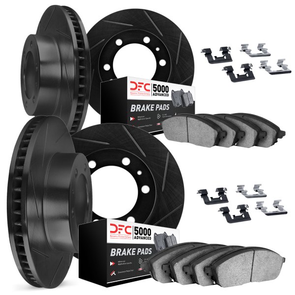 DFC® - Slotted Front and Rear Brake Kit with 5000 Advanced Brake Pads