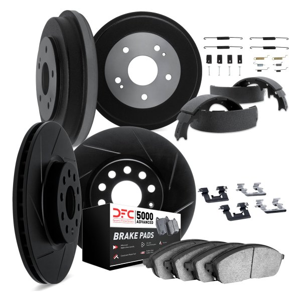 DFC® - Slotted Front and Rear Brake Kit with 5000 Advanced Brake Pads