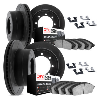 DFC® - Slotted Front and Rear Brake Kit with 5000 Advanced Brake Pads