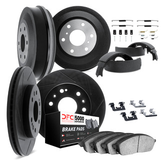 DFC® - Slotted Front and Rear Brake Kit with 5000 Advanced Brake Pads