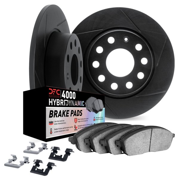 DFC® - Slotted Rear Brake Kit with 4000 HybriDynamic Brake Pads