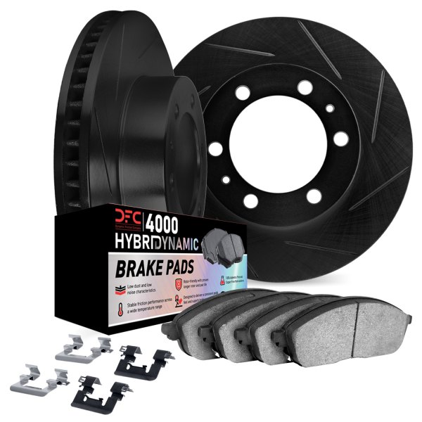 DFC® - Slotted Rear Brake Kit with 4000 HybriDynamic Brake Pads