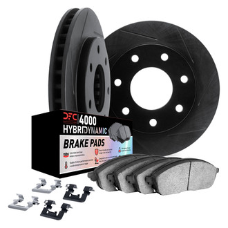 DFC® - Slotted Rear Brake Kit with 4000 HybriDynamic Brake Pads