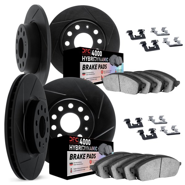 DFC® - Slotted Front and Rear Brake Kit with 4000 HybriDynamic Brake Pads