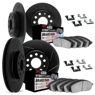 DFC® - Slotted Front and Rear Brake Kit with 4000 HybriDynamic Brake Pads