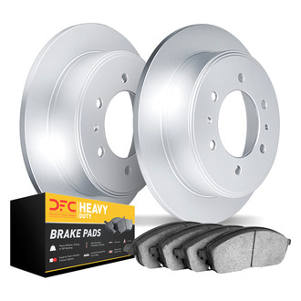 DFC® - Geospec Plain Rear Brake Kit with Heavy Duty Brake Pads