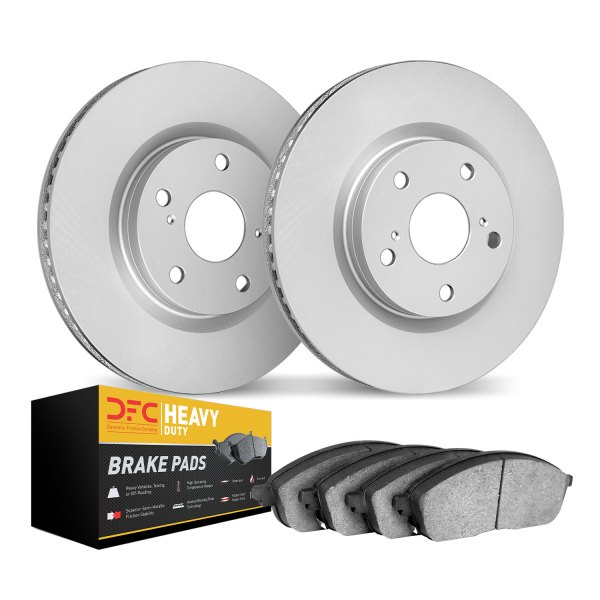 DFC® - Geospec Plain Front Brake Kit with Heavy Duty Brake Pads